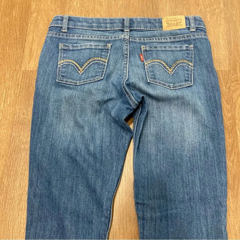 Girls Size 12 Levi’s 711 Skinny Red Tab Blue Jeans